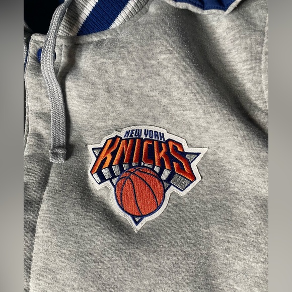 New York Knicks JH Design Reversible Poly-Twill Hooded Jacket Size M - Picture 12 of 13